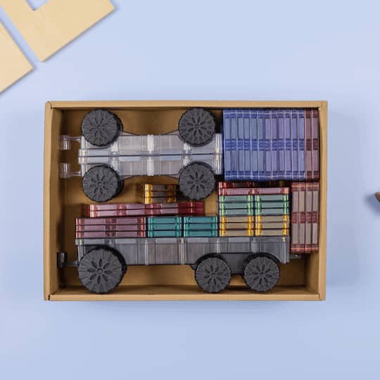 Connetix® Magnetic Tiles Pastel Transport Pack Set